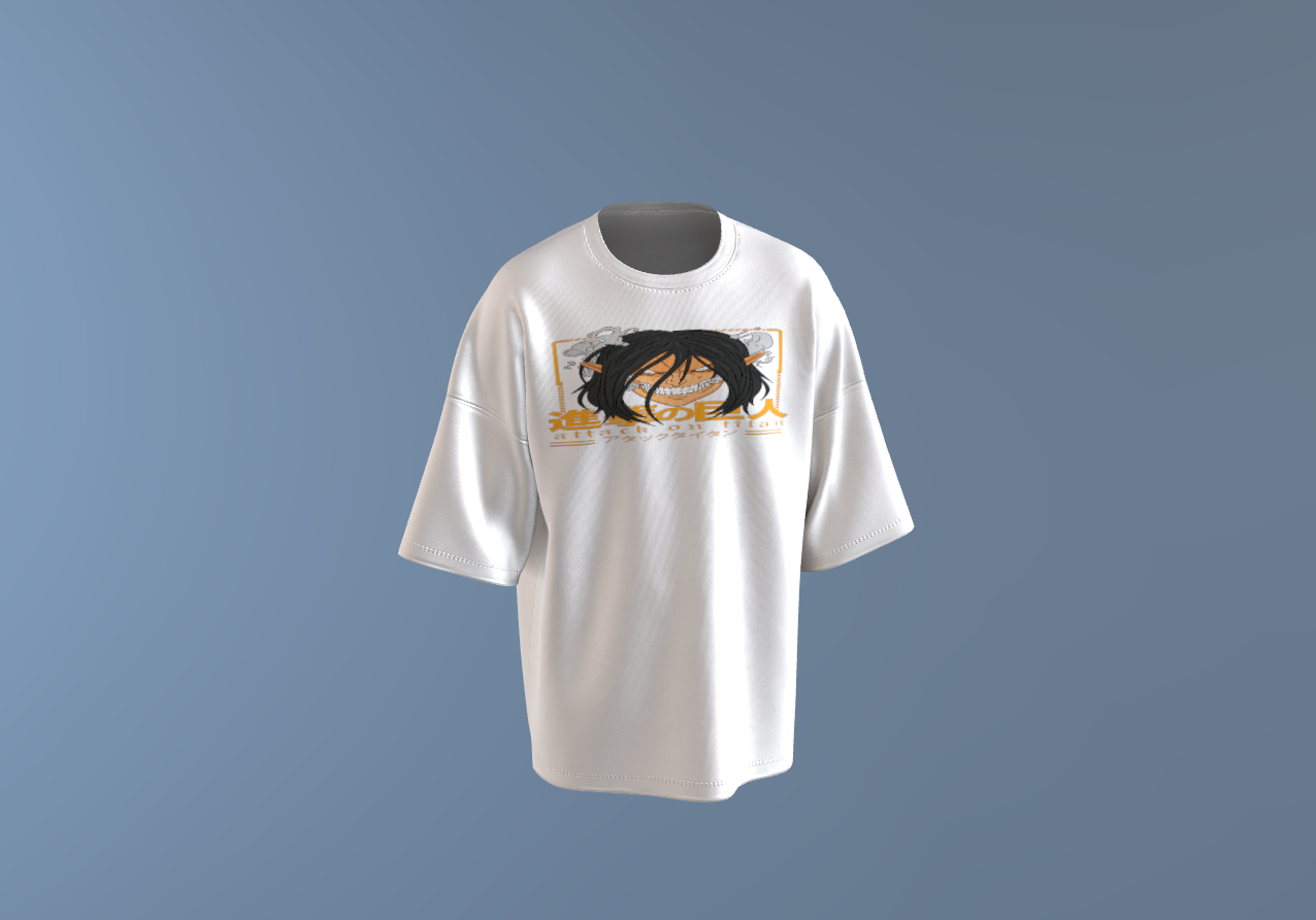 Eren Yeager Colossal Graphic Oversize T-Shirt